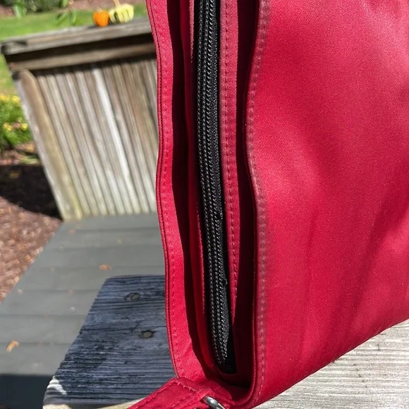 Vintage Kate Spade Cranberry Color Shoulder Bag. 8 X 11.  Pre-loved. - Picture 9 of 14